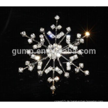 Benutzerdefinierte Schneeflocke Rhinestone Brosche Pins